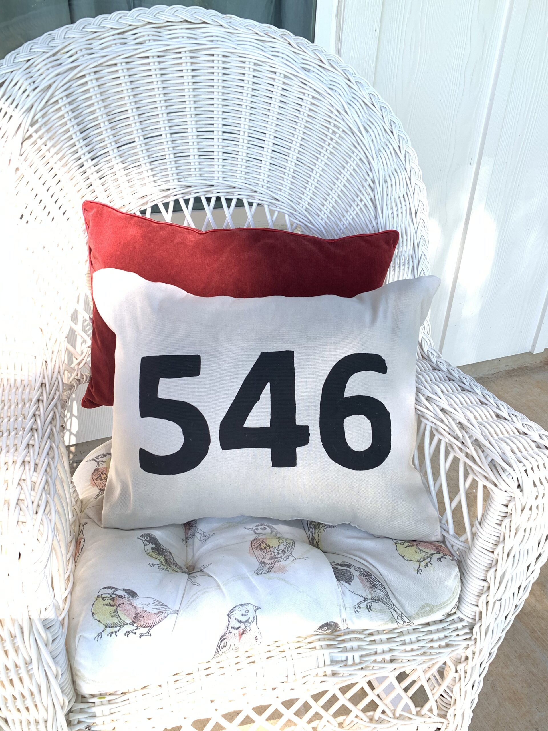 DIY Address Pillow