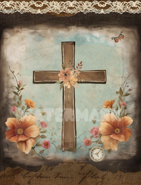 Rustic Turquoise Cross