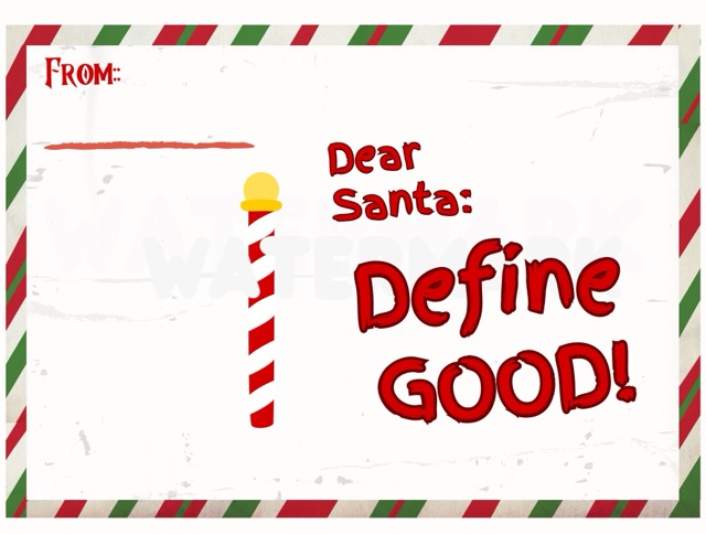 Santa Postcard Blank