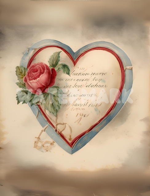 Vintage Valentines Heart