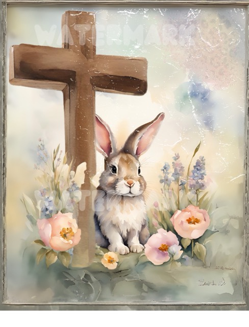 Easter Bunny & Cross