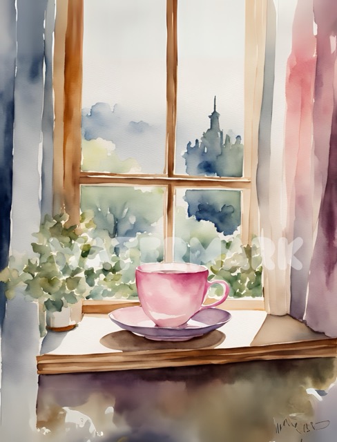 Pink Morning Coffee